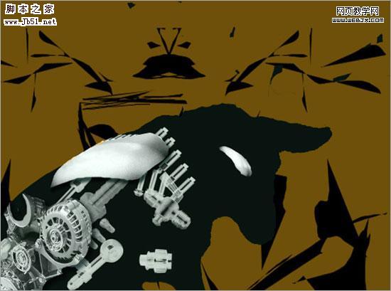 Photoshop 画笔绘制高科技神奇的鹿