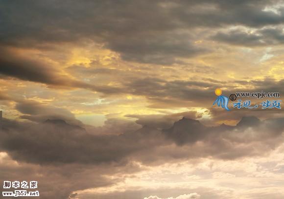 photoshop 经典合成空中的灵异城堡