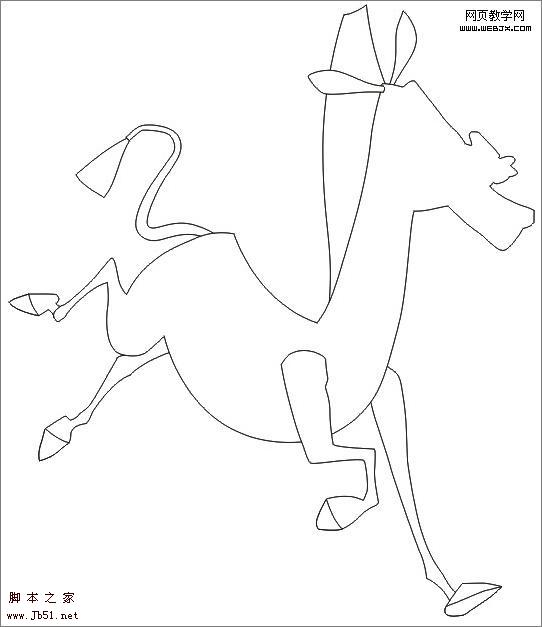 CoreDraw 制作三维卡通斑马