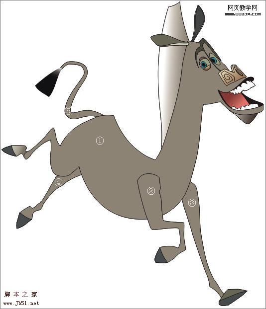 CoreDraw 制作三维卡通斑马