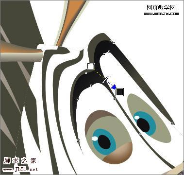 CoreDraw 制作三维卡通斑马