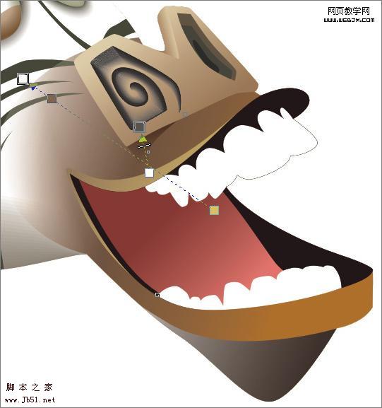 CoreDraw 制作三维卡通斑马