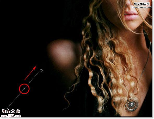 Photoshop 钢笔 图层样式制作光特效照片