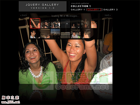 jQuery gallery Flickr的相册插件