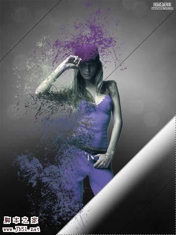 photoshop 多图合成漂亮的潮流人物插画