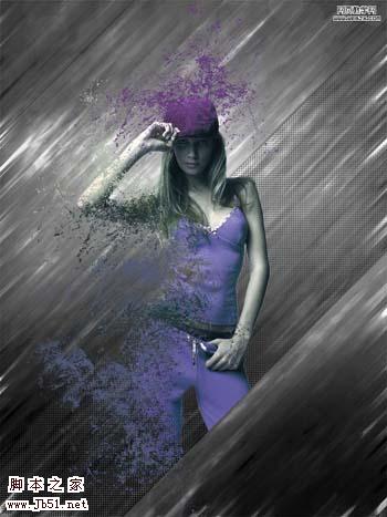 photoshop 多图合成漂亮的潮流人物插画