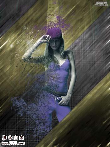 photoshop 多图合成漂亮的潮流人物插画