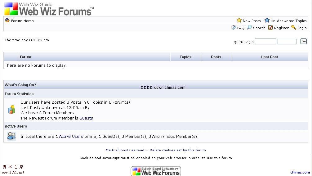 Web Wiz Forums(asp论坛系统) 12.01