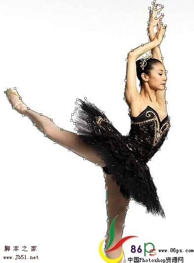 photoshop 合成优美的舞蹈场景