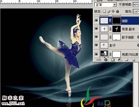 photoshop 合成优美的舞蹈场景