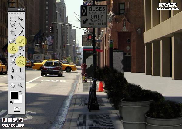 photoshop 经典合成荒凉的都市