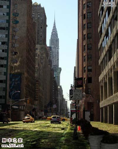 photoshop 经典合成荒凉的都市