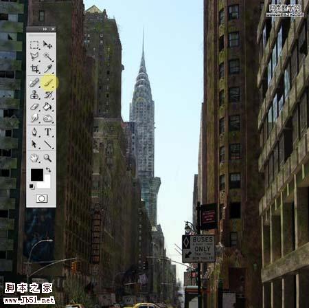 photoshop 经典合成荒凉的都市