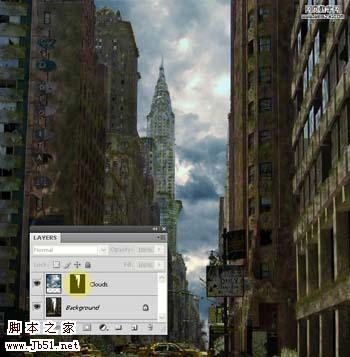 photoshop 经典合成荒凉的都市