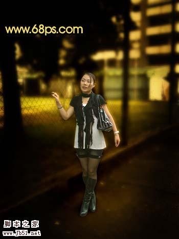 Photoshop 人物照片柔和的仿夜色效果