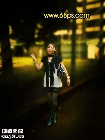 Photoshop 人物照片柔和的仿夜色效果