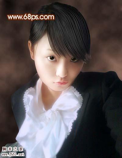 Photoshop 偏暗的手机照片转手绘效果