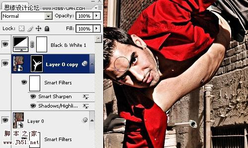 photoshop 打造强对比高清晰人物照片