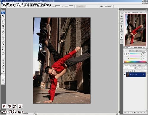 photoshop 打造强对比高清晰人物照片
