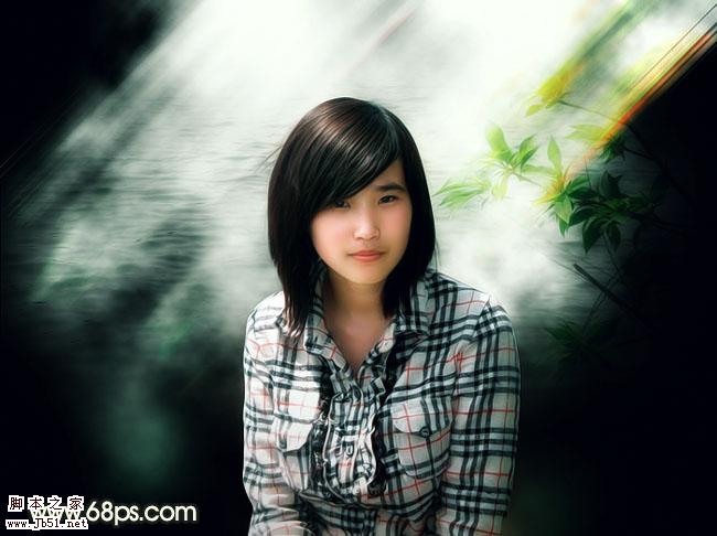 Photoshop 淡淡烟雨怀旧的生活照