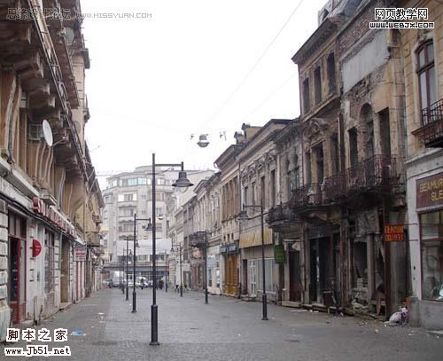 photoshop 经典合成城市里暴涨的洪水