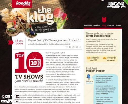 漂亮的博客设计