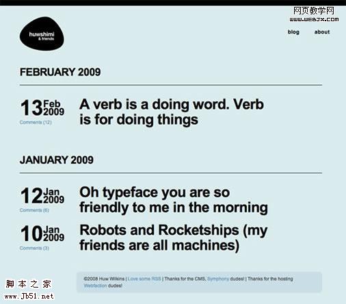 漂亮的博客设计