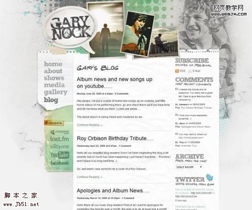 漂亮的博客设计