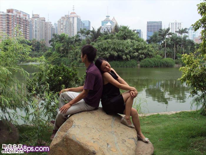 Photoshop 梦幻的紫色爱情世界