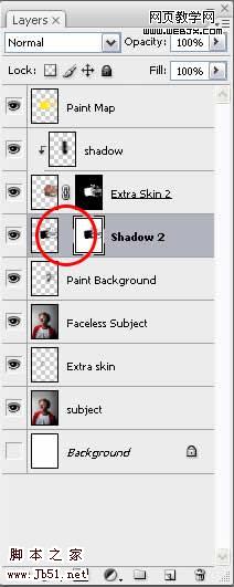 Photoshop 一张布满油漆的脸