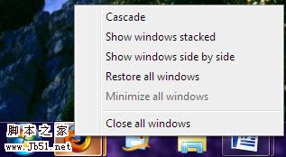 显示关闭还原 Win 7任务栏小技巧