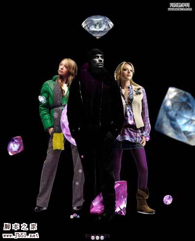 Photoshop 超视觉的魅力钻石海报