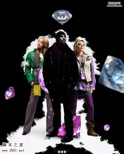 Photoshop 超视觉的魅力钻石海报