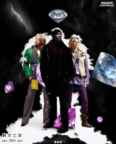 Photoshop 超视觉的魅力钻石海报