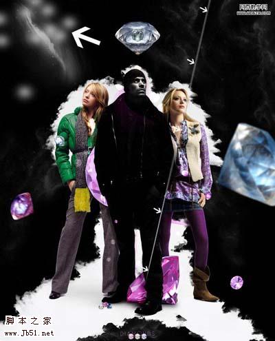 Photoshop 超视觉的魅力钻石海报