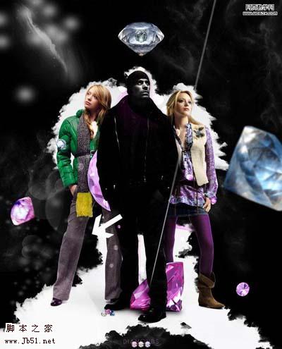 Photoshop 超视觉的魅力钻石海报