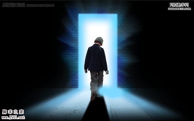 photoshp 经典合成走向光明的男孩