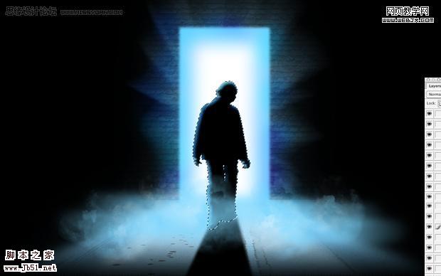 photoshp 经典合成走向光明的男孩