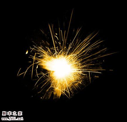 Photoshop 绚丽的火花字效果