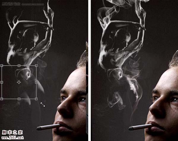 photoshop 合成经典的烟雾美女效果