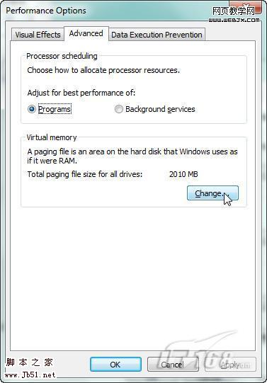 如何设置<a href='https://www.jb51.net/os/windows/'><u>Windows</u></a> 7的虚拟内存大小-脚本之家