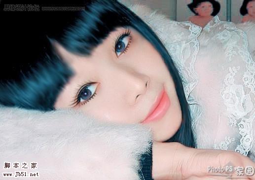 Photoshop 打造可爱的美女转手绘效果