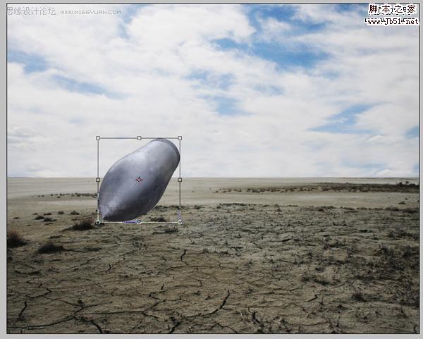 photoshp 合成燃烧的飞弹