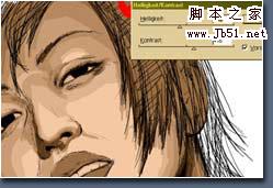 photoshop 鼠绘个性美女头像