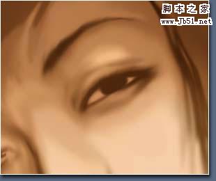 photoshop 鼠绘个性美女头像