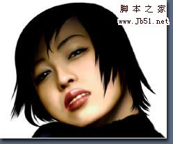 photoshop 鼠绘个性美女头像