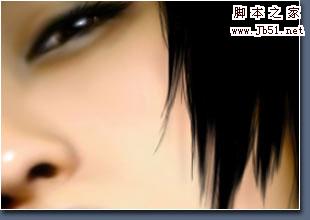 photoshop 鼠绘个性美女头像