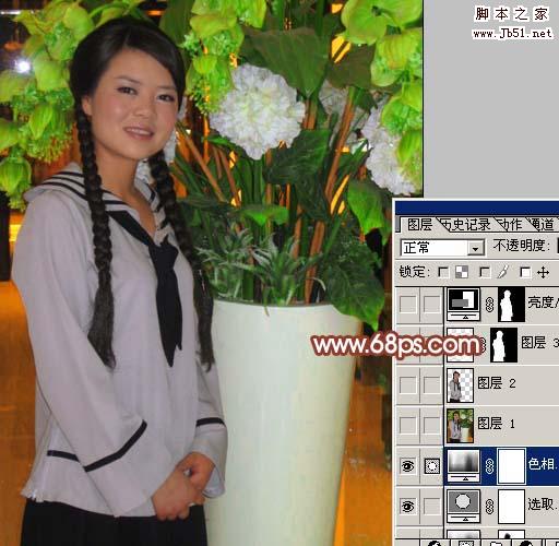 Photoshop 加强暗光人物的色彩清晰度