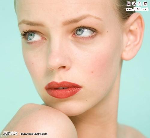 Photoshop 美女脸部细腻的质感肤色