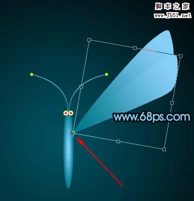 Photoshop 一只简单的卡通蝴蝶